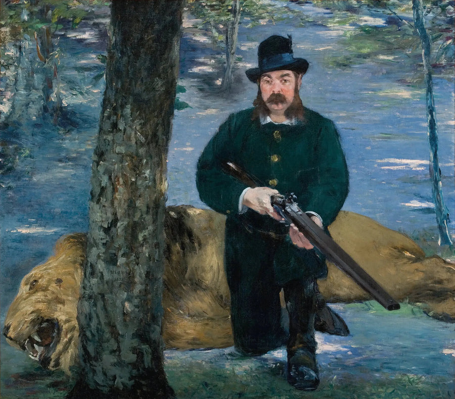 Portrait de M. Pertuiset, le chasseur de lions - Édouard Manet