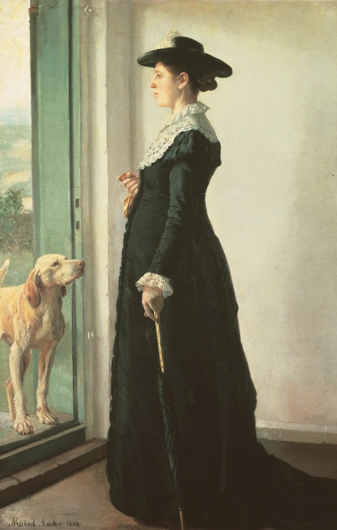 Portrait de ma femme - Michael Peter Ancher image 1 copie peinte à la main à l’huile