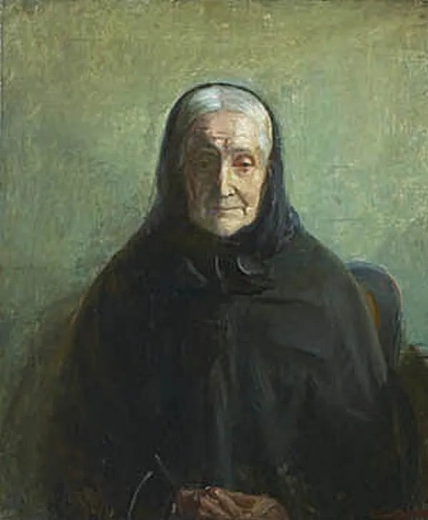 Portrait de ma mère. - Anna Ancher image 1 reproduction de peinture à l’huile