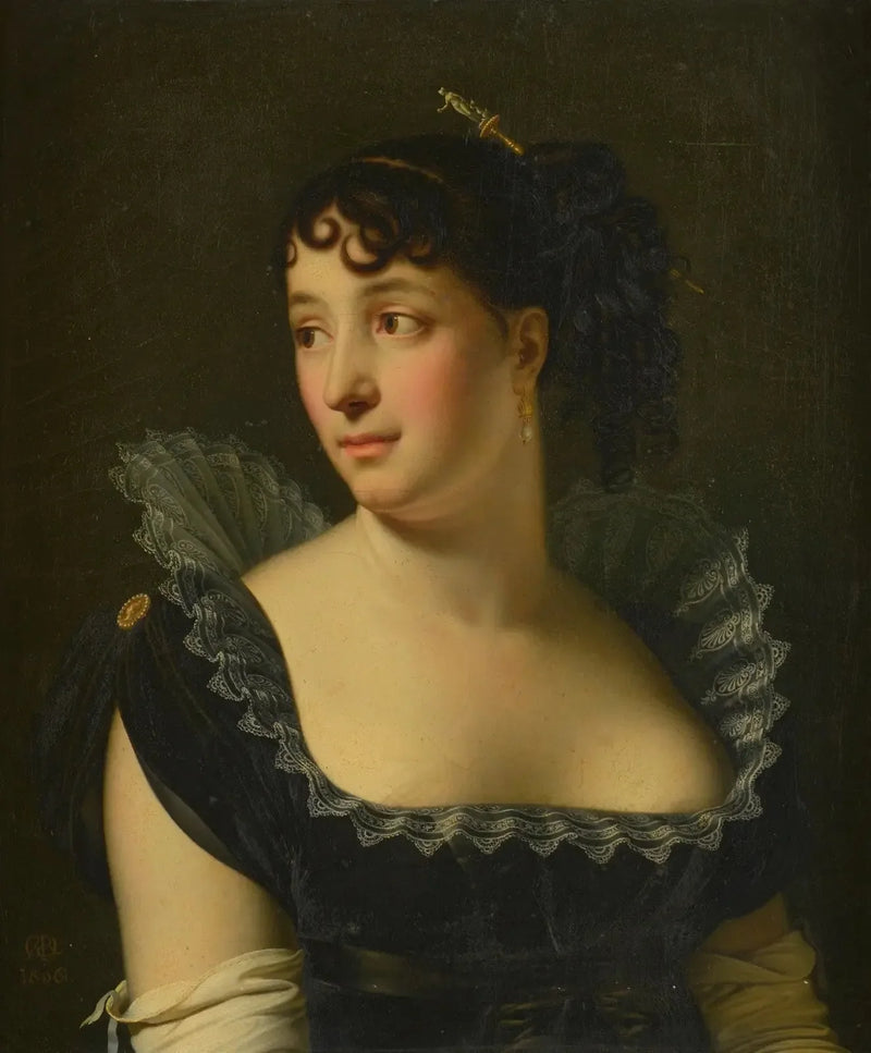 Portrait de Madame Bertin de Veaux en buste - Anne-Louis Girodet
