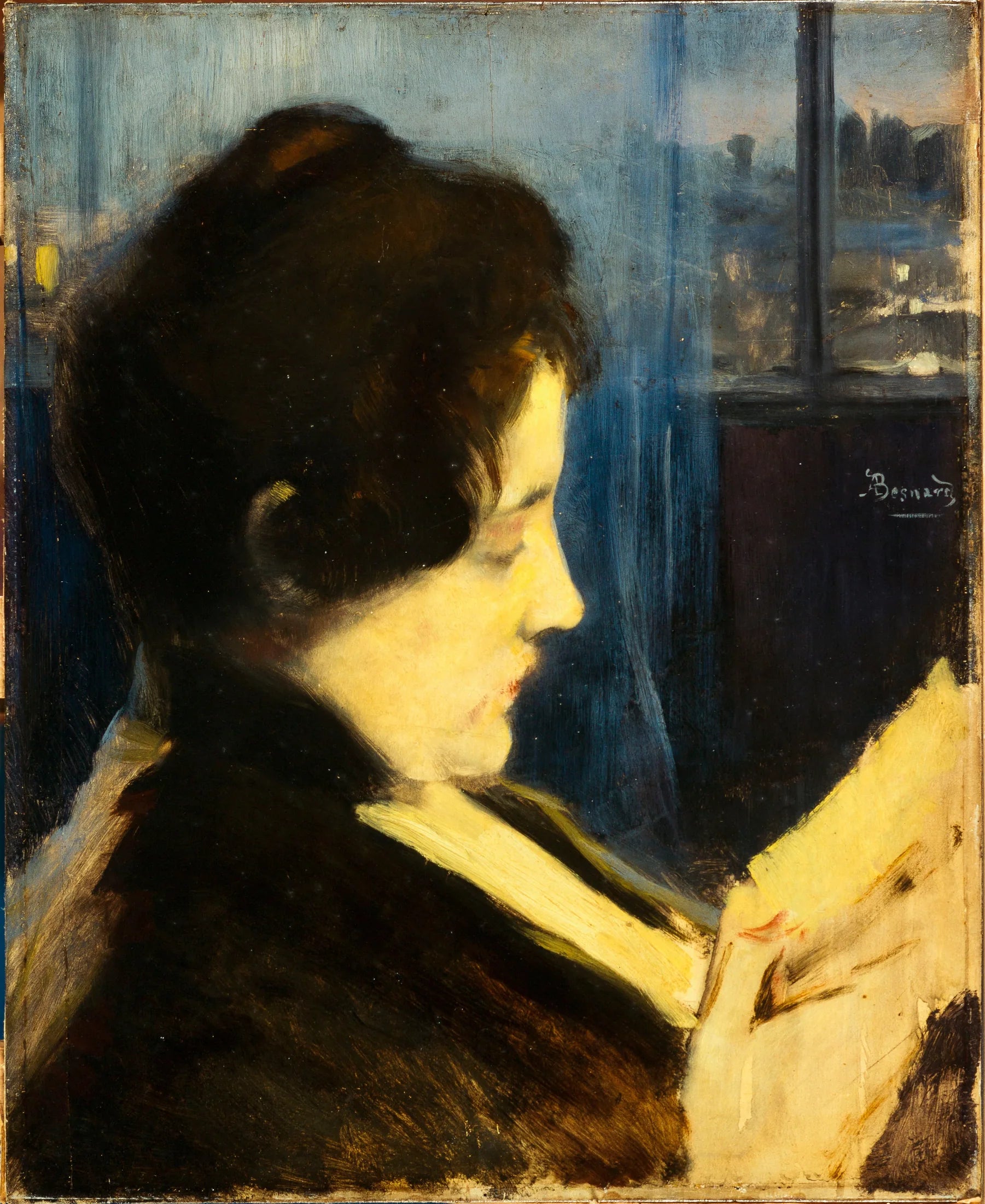 Portrait de Madame Besnard, née Charlotte Dubray (1854-1931) - Albert Besnard image 1 reproduction artisanale de tableau