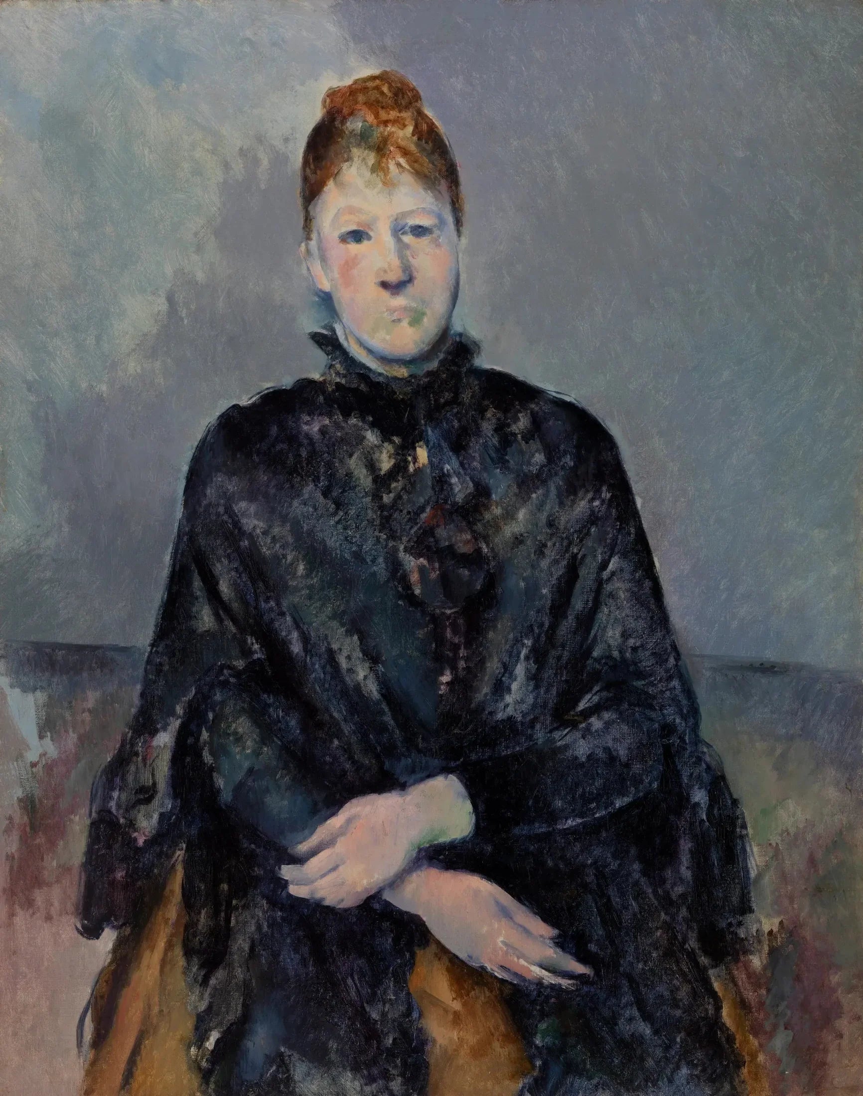 Portrait de Madame Cézanne - Paul Cézanne image 1 reproduction de peinture à l’huile