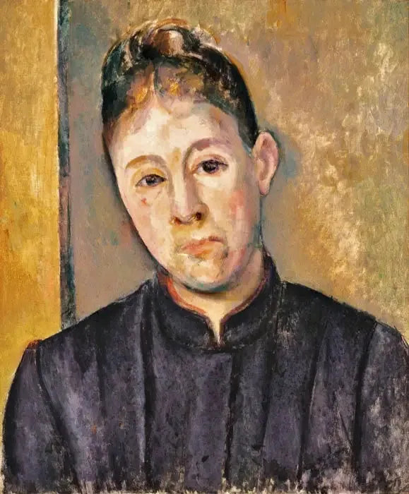 Portrait de Madame Cézanne - Paul Cézanne image 1 copie peinte à la main à l’huile