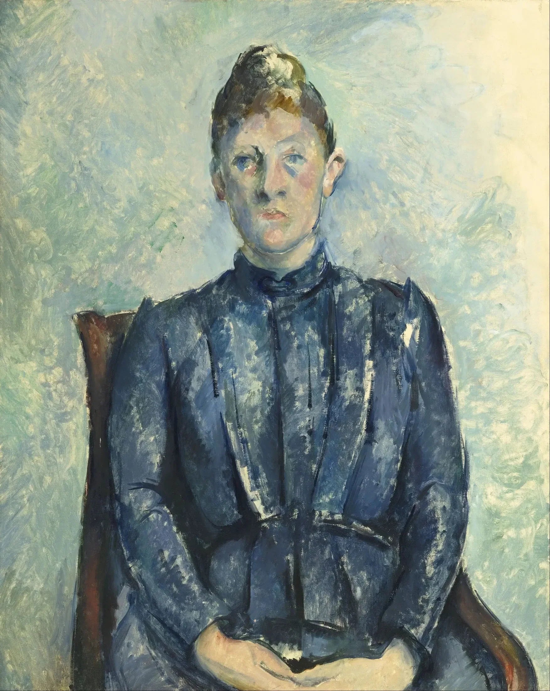 Portrait de Madame Cézanne - Paul Cézanne image 1 reproduction d’œuvre d’art à l’huile