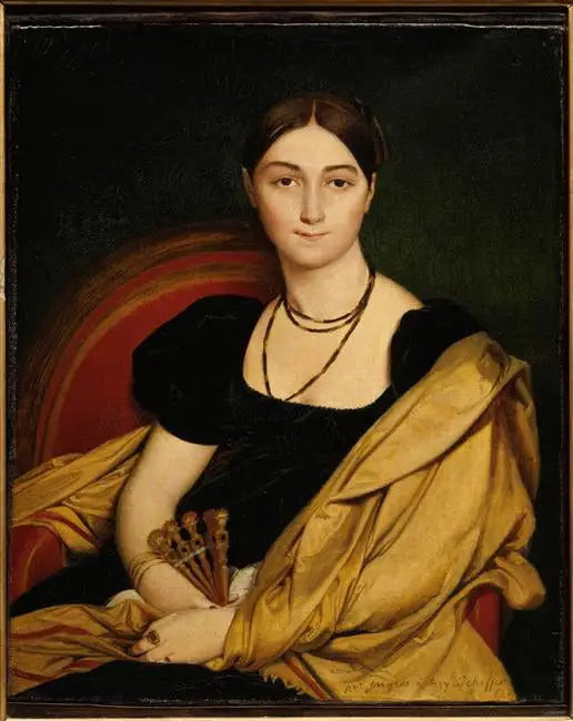 Portrait de Madame Devauçay - Jean-Auguste-Dominique Ingres image 1 tableau peint à l’huile sur toile