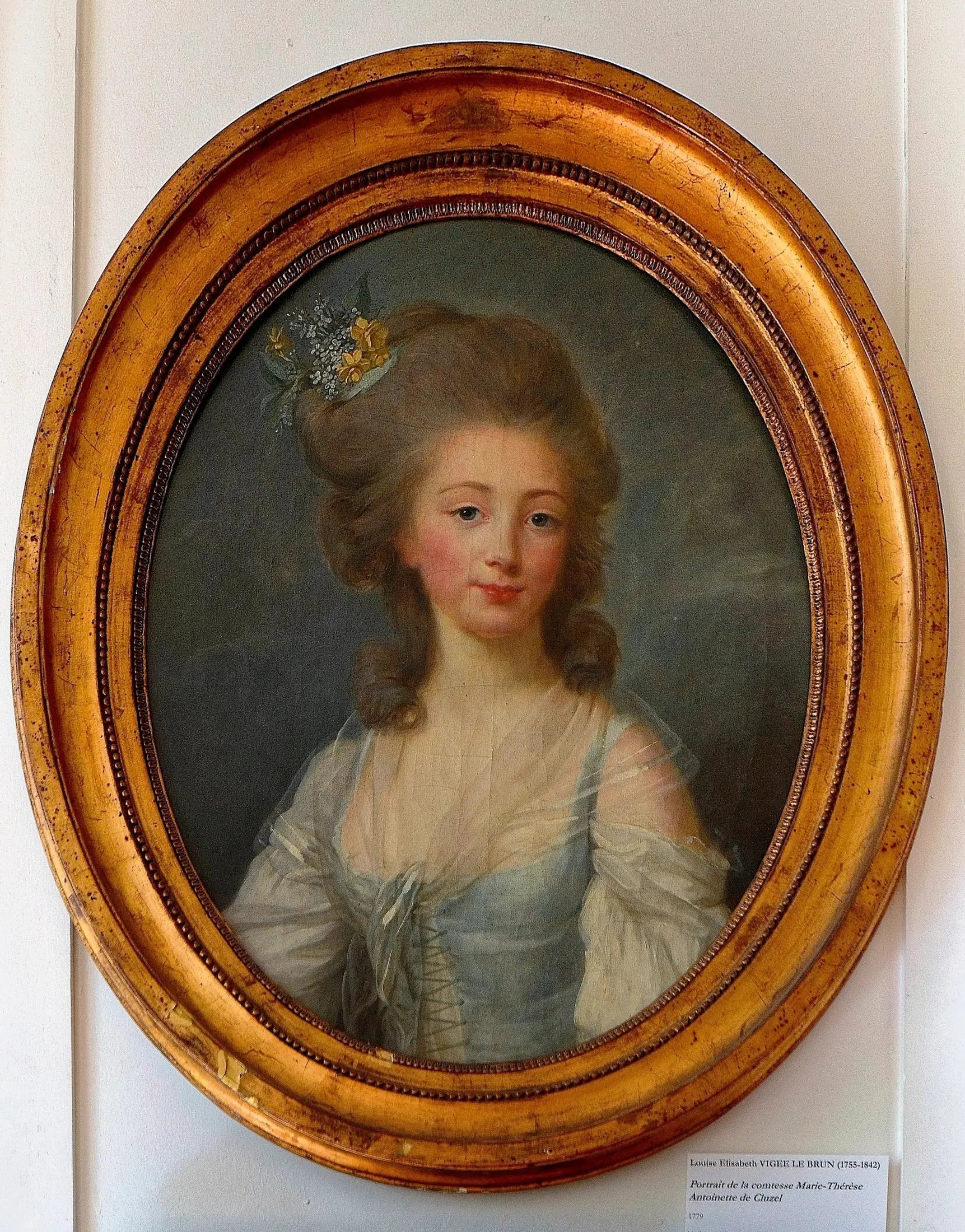 Portrait de Madame du Cluzel - Élisabeth Vigée Le Brun image 1 copie de tableau peinte à la main