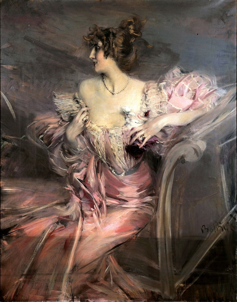 Portrait de Madame de Florian - Giovanni Boldini image 1 tableau peint à l’huile sur toile