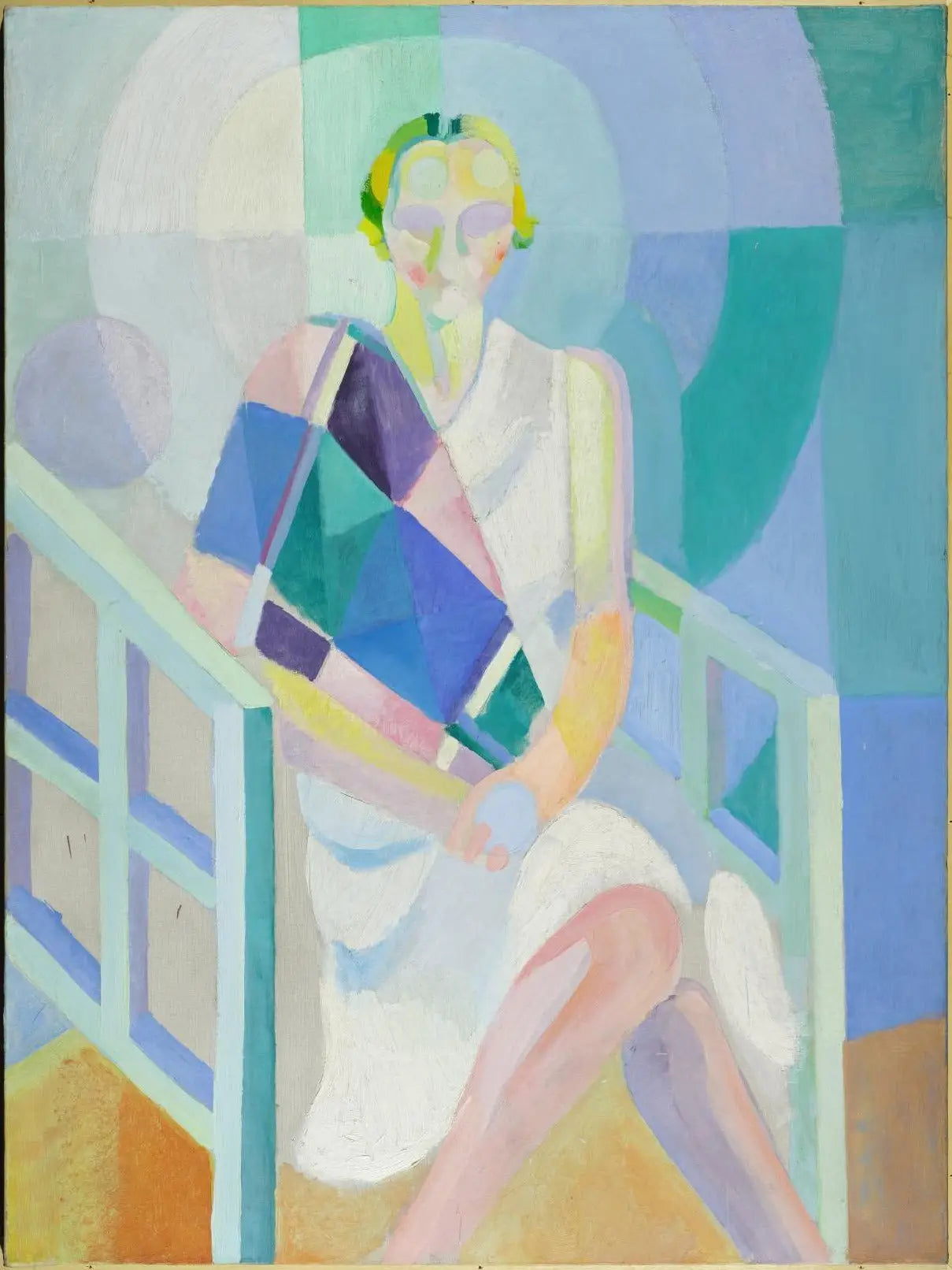 Portrait de Madame Heim - Robert Delaunay image 1 reproduction artisanale de tableau