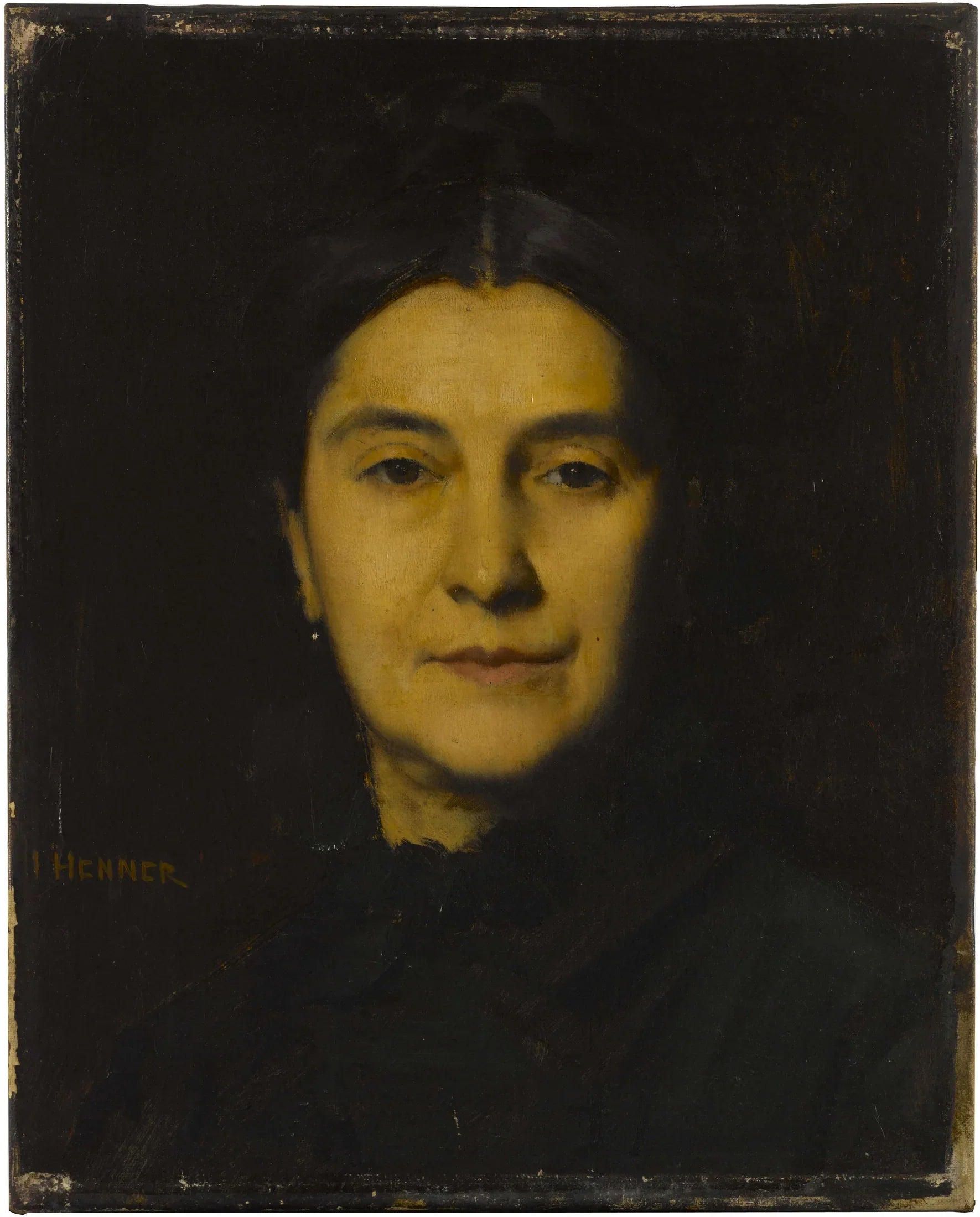 Portrait de Madame Herzog - Jean-Jacques Henner image 1 reproduction d’œuvre d’art à l’huile