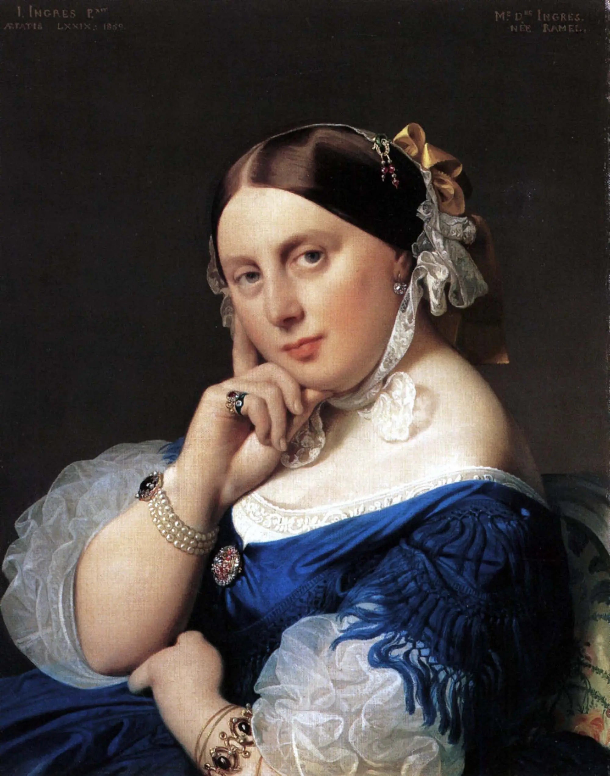 Portrait de Madame Ingres née Ramel - Jean-Auguste-Dominique Ingres image 1 tableau peint à l’huile sur toile