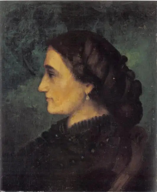Portrait de Madame Joliclerc - Gustave Courbet image 1 copie peinte à la main à l’huile