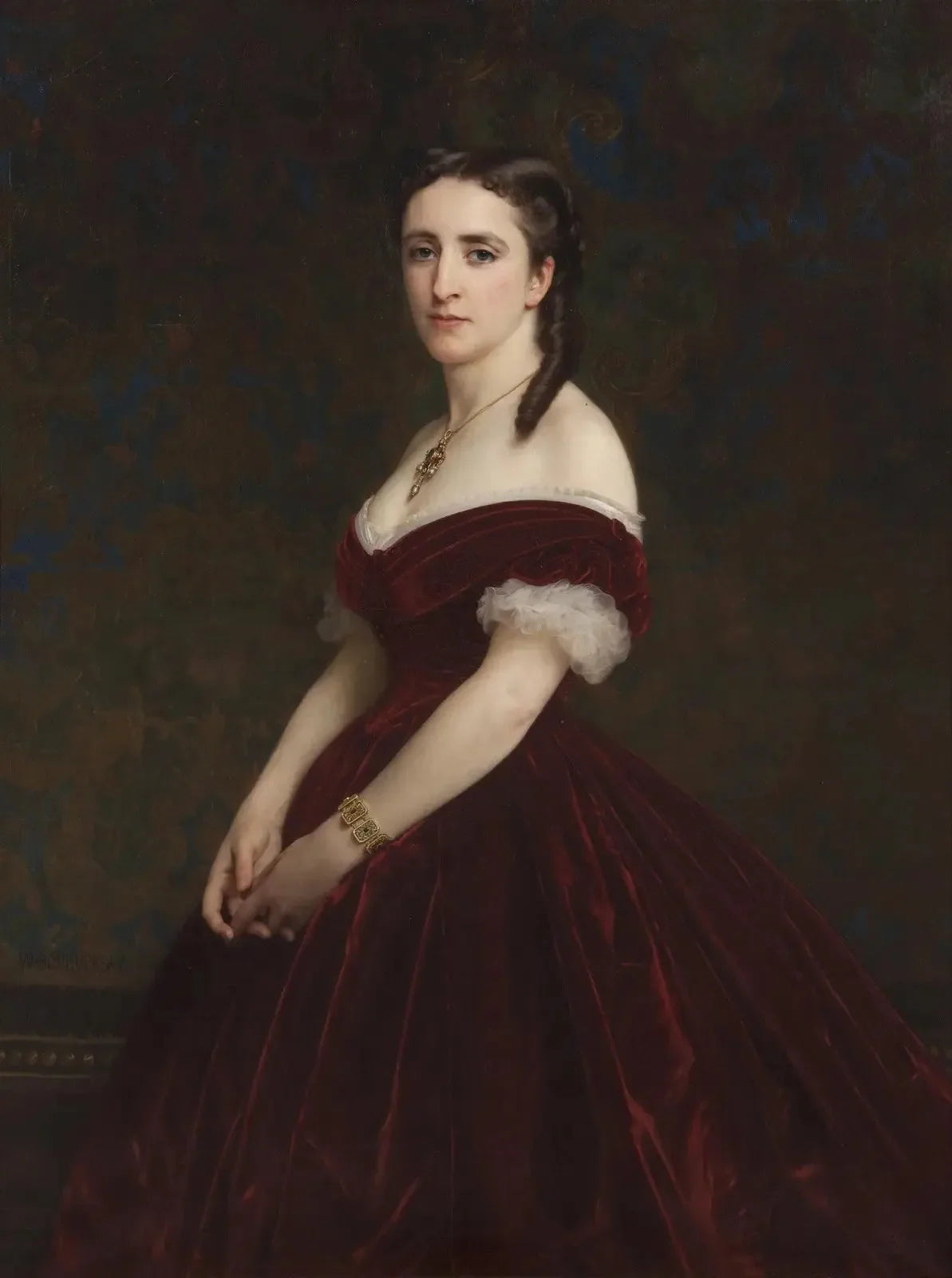 Portrait de Madame la vicomtesse de Chabrol - Bouguereau image 1 copie de tableau peinte à la main