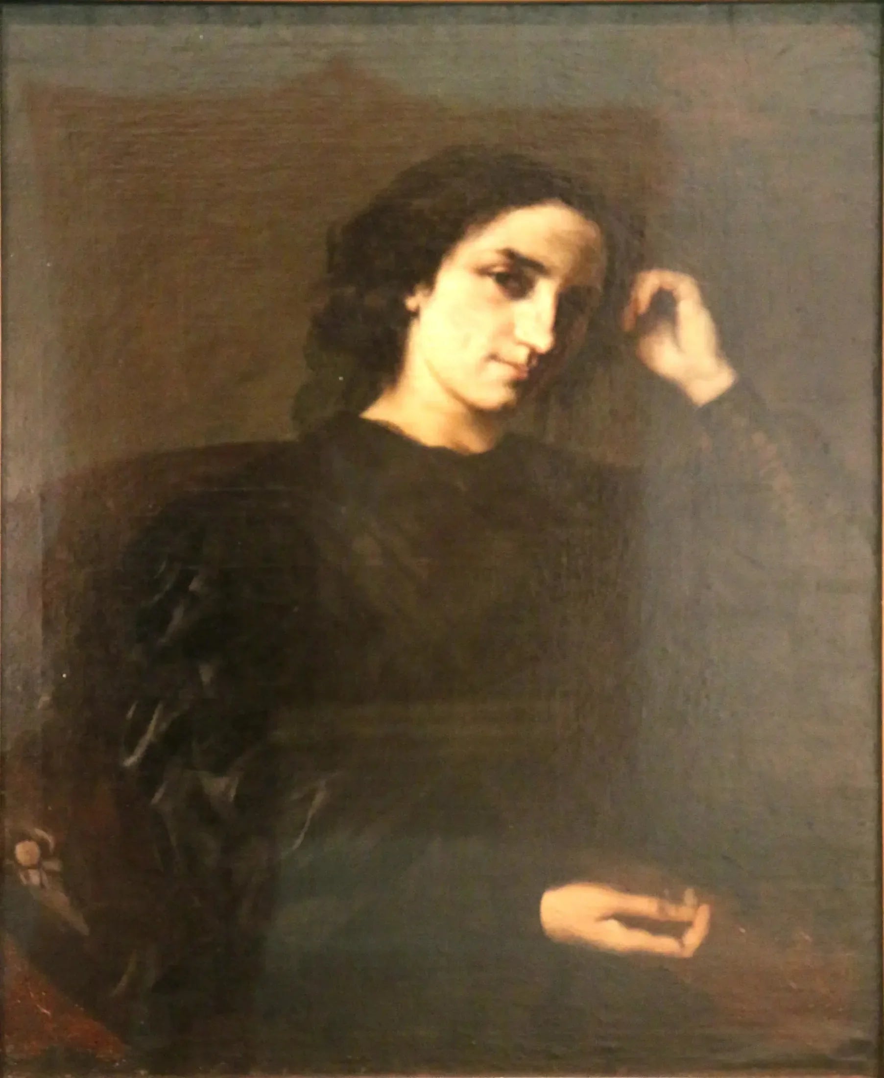 Portrait de Madame Léon Fontaine - Gustave Courbet image 1 copie de tableau peinte à la main