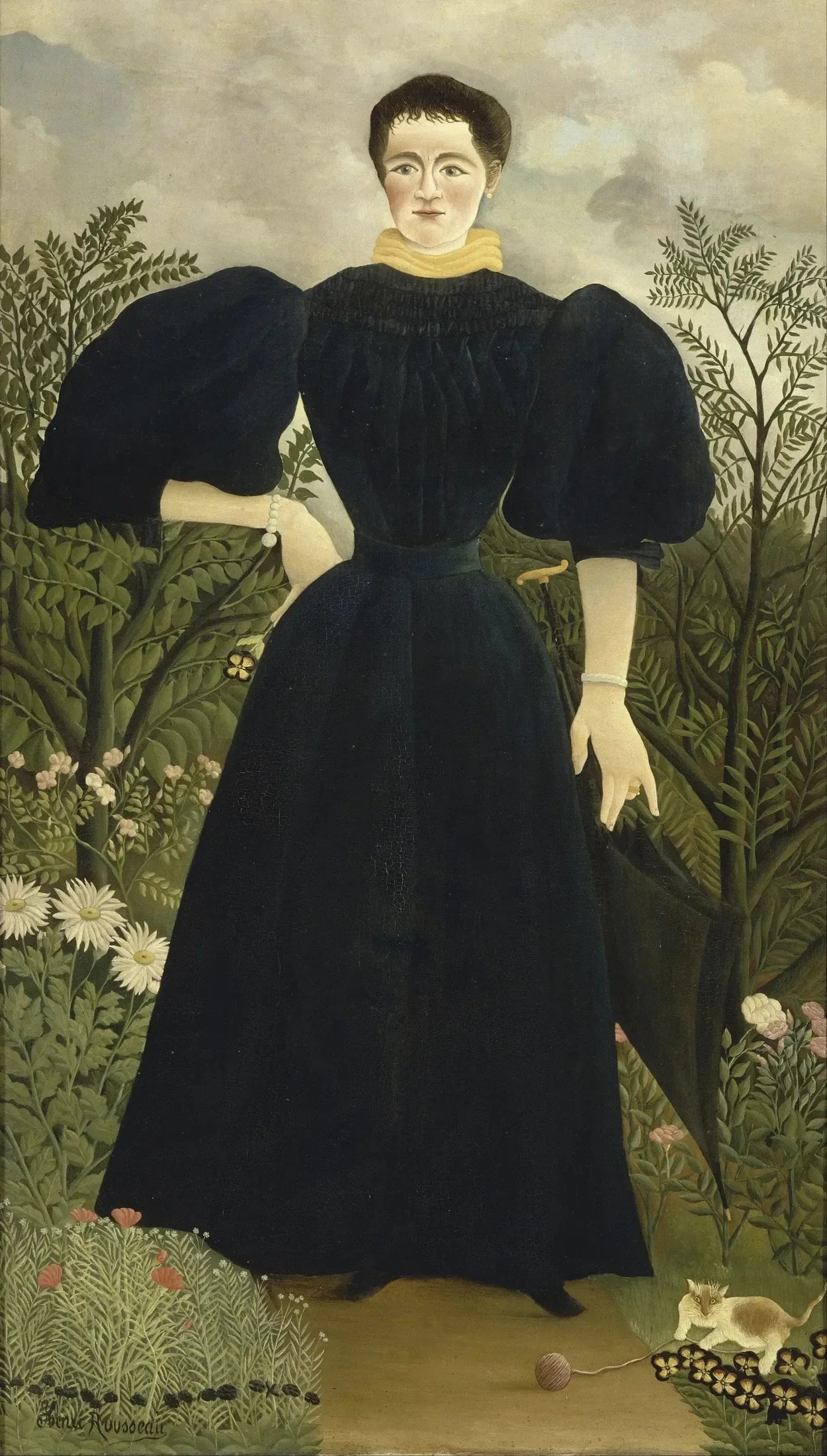 Portrait de Madame M. - Henri Rousseau image 1 copie peinte à la main à l’huile