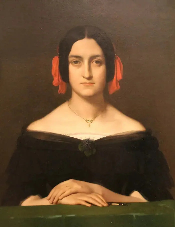 Portrait de Madame Oudiné - Hippolyte Flandrin image 1 copie peinte à la main à l’huile