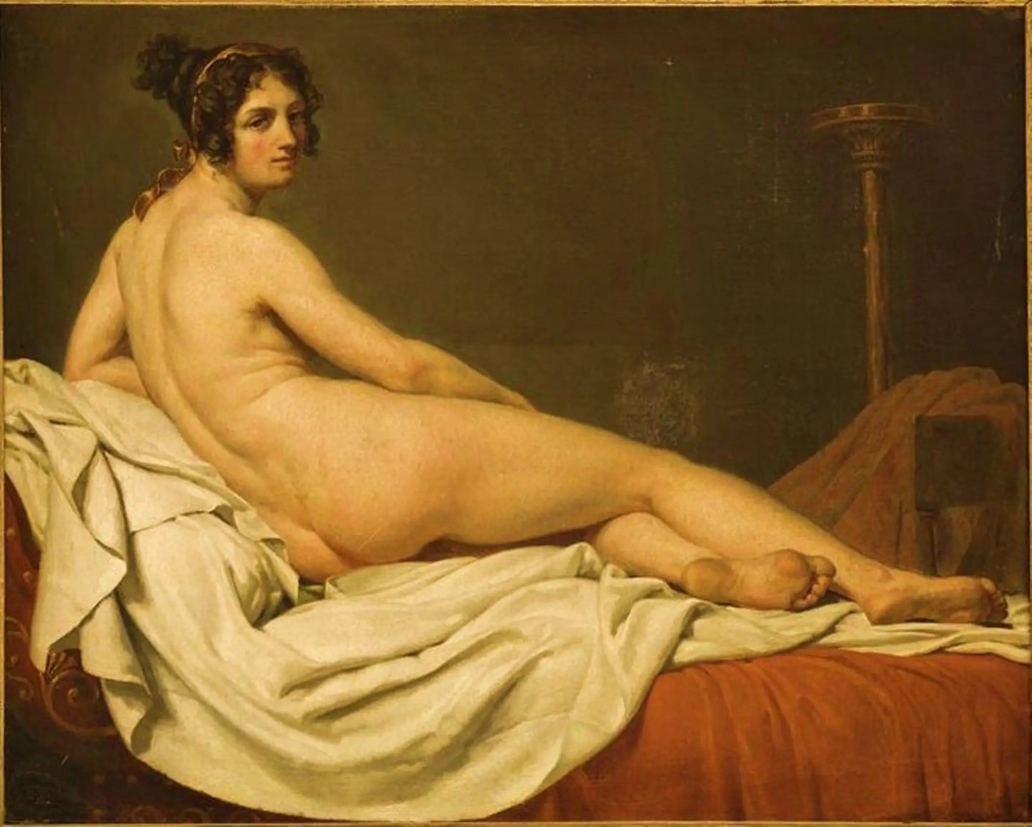 Portrait de Madame Récamier - Jacques-Louis David image 1 reproduction artisanale de tableau