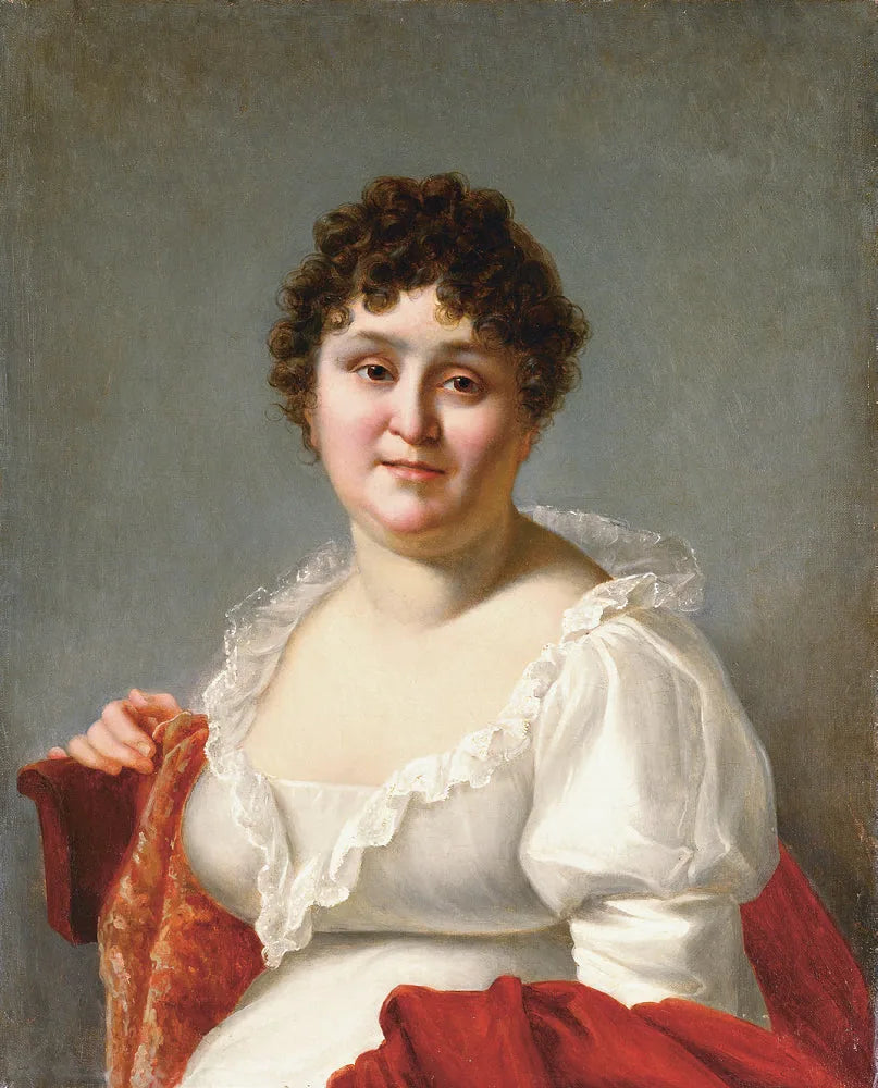 Portrait de Madame Regnault - Jean-Baptiste Regnault image 1 reproduction artisanale de tableau