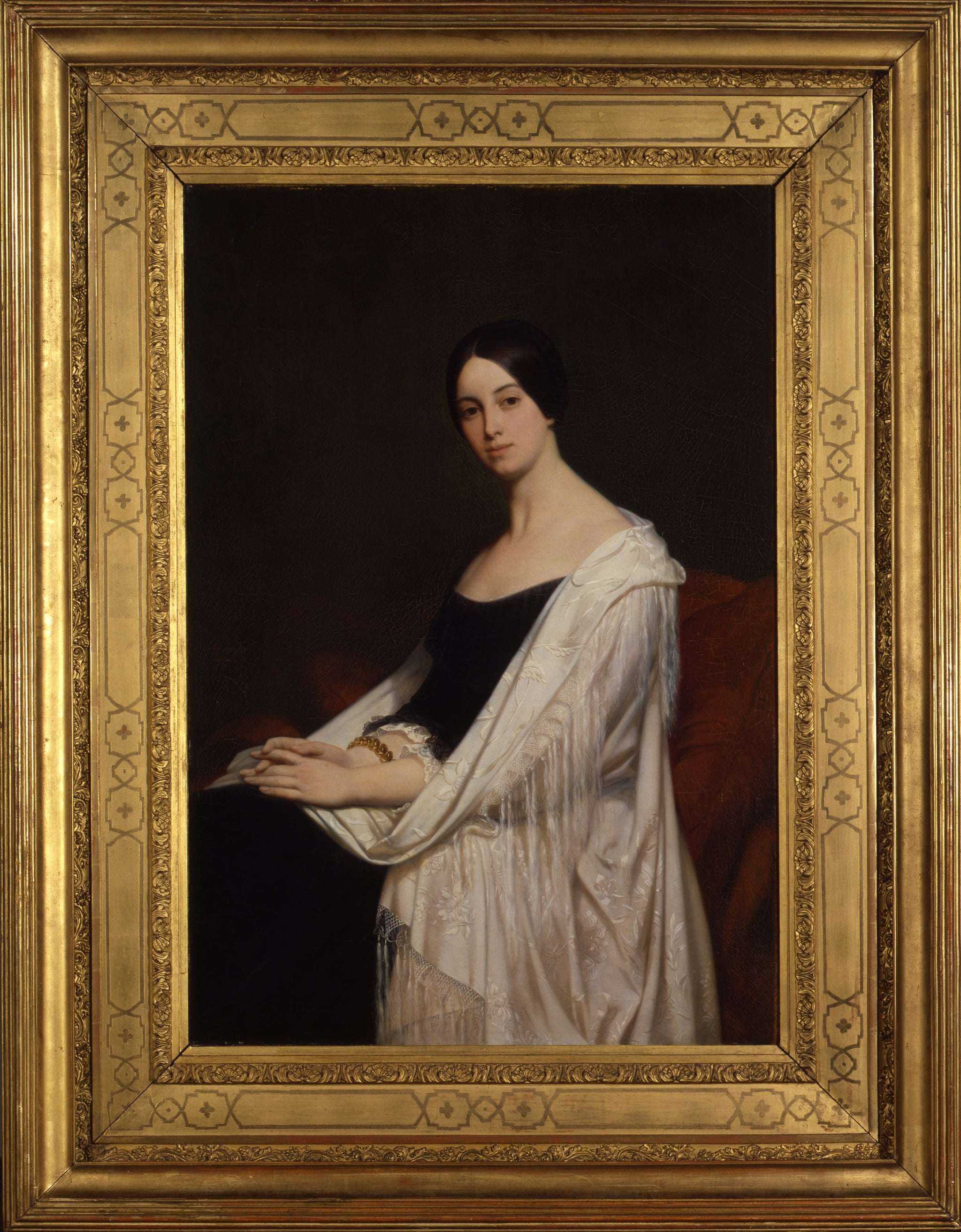 Portrait de Madame Victor Place - Ary Scheffer image 1 tableau peint à l’huile sur toile