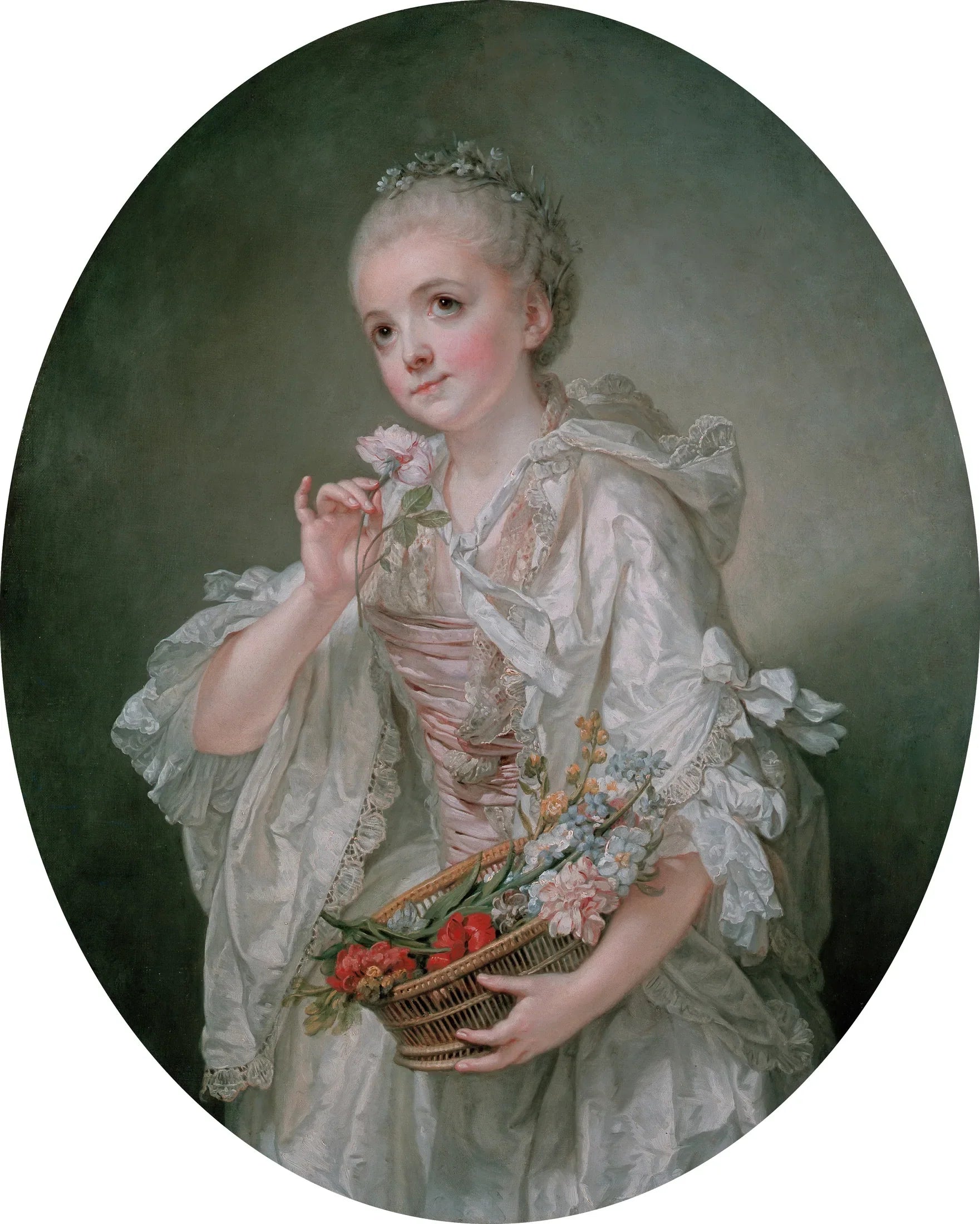 Portrait de Madeleine Barberie de Courteilles - Jean-Baptiste Greuze image 1 copie peinte à la main à l’huile