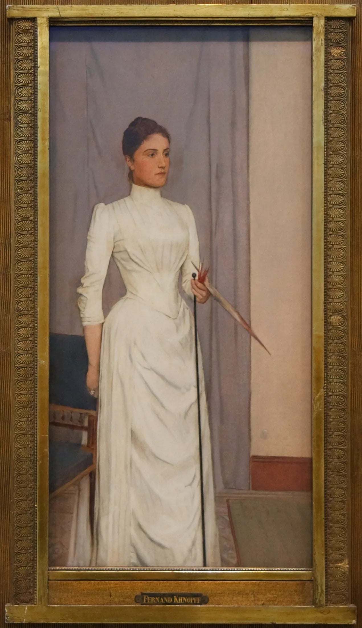 Portrait de Madeleine Mabille - Fernand Khnopff image 1 copie peinte à la main à l’huile