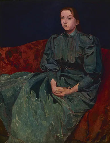 Portrait de Madeline, la sœur de l'artiste - Émile Bernard image 1 reproduction artisanale de tableau