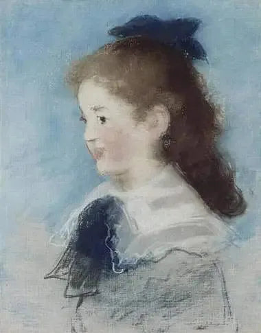 Portrait de Mademoiselle Hecht de profil - Édouard Manet