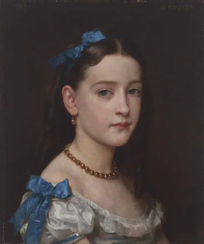 Portrait de Mademoiselle Martha Hoskier - Bouguereau image 1 copie de tableau peinte à la main