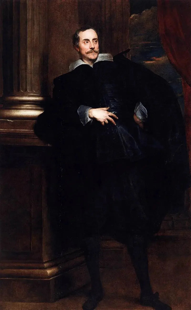 Portrait de Marcello Durazzo - Antoine van Dyck image 1 copie peinte à la main à l’huile