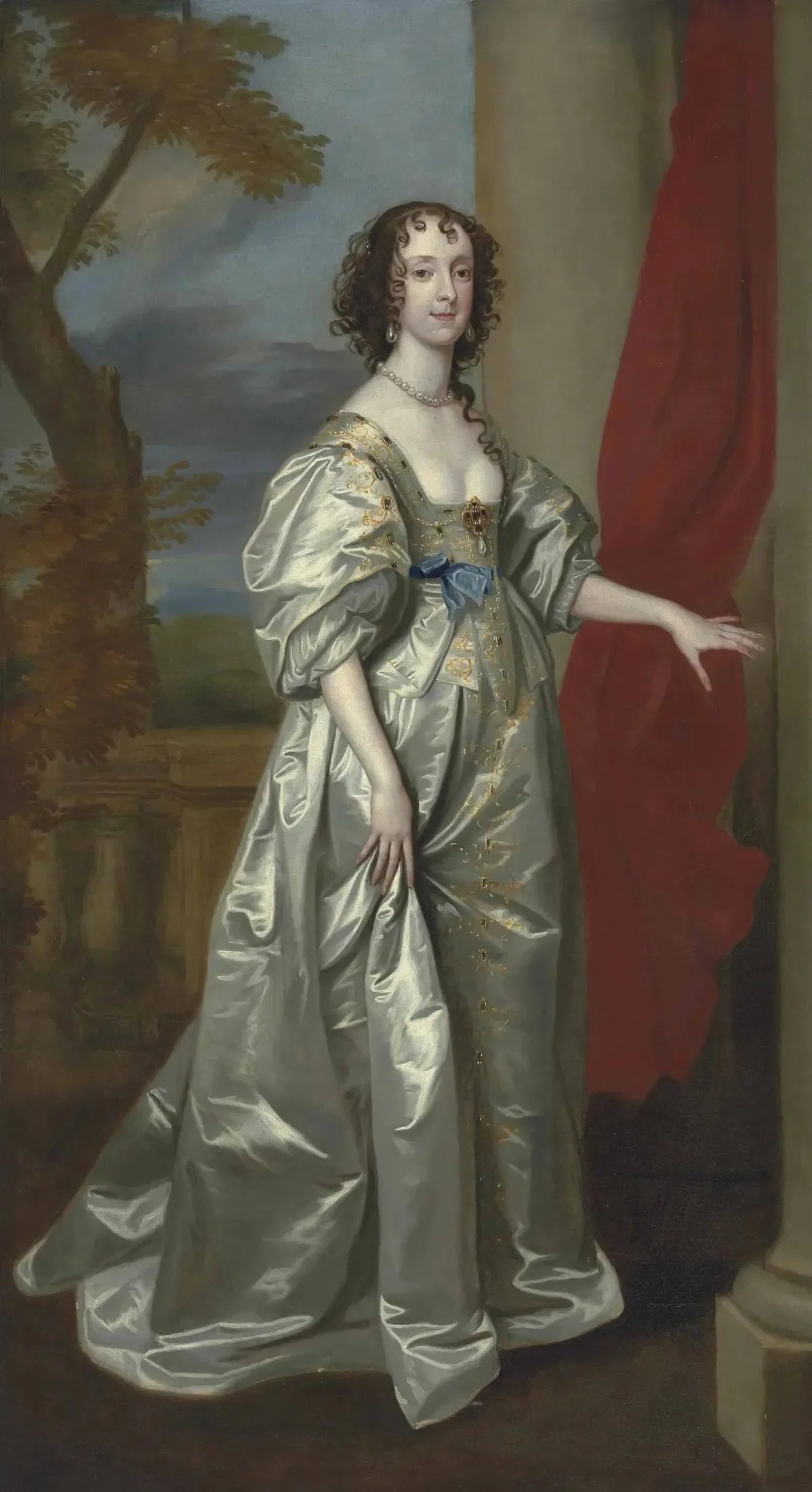 Portrait de Margaret Smith, Mme Thomas Carey, plus tard Lady Edward Herbert (1606-1678) - Antoine van Dyck image 1 reproduction réalisée par Alpha Reproduction
