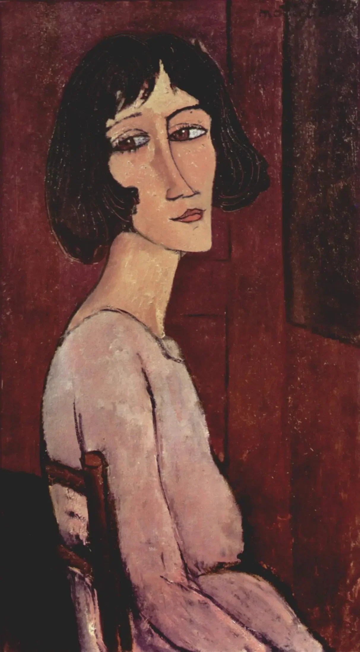 Portrait de Margherita - Amedeo Modigliani image 1 copie peinte à la main à l’huile