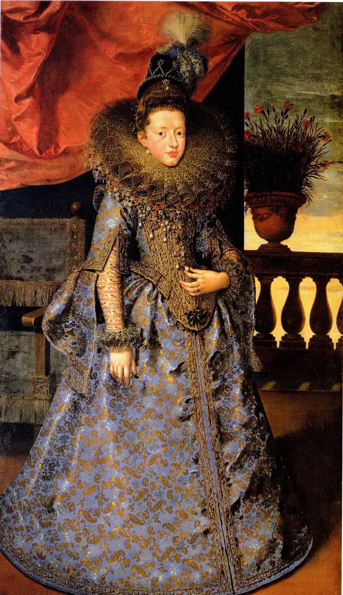 Portrait de Margherita Gonzaga (1591–1632), princesse de Mantoue - Frans Pourbus the Younger image 1 reproduction artisanale de tableau