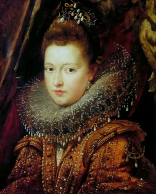Portrait de Margherita Gonzaga (fragment) - Peter Paul Rubens image 1 copie peinte à la main à l’huile