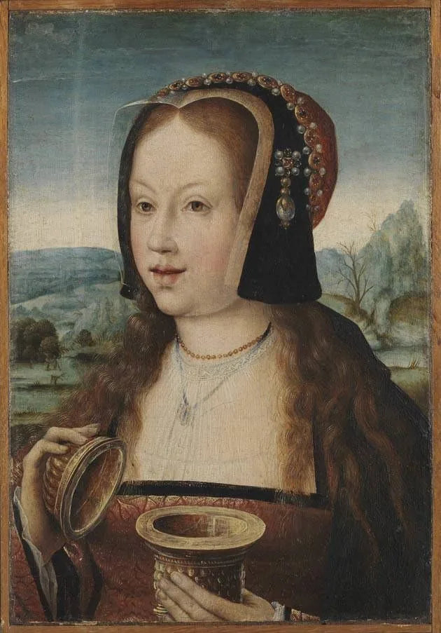 Portrait de Marguerite d'Autriche (1480-1530) en Marie-Madeleine - Bernard van Orley