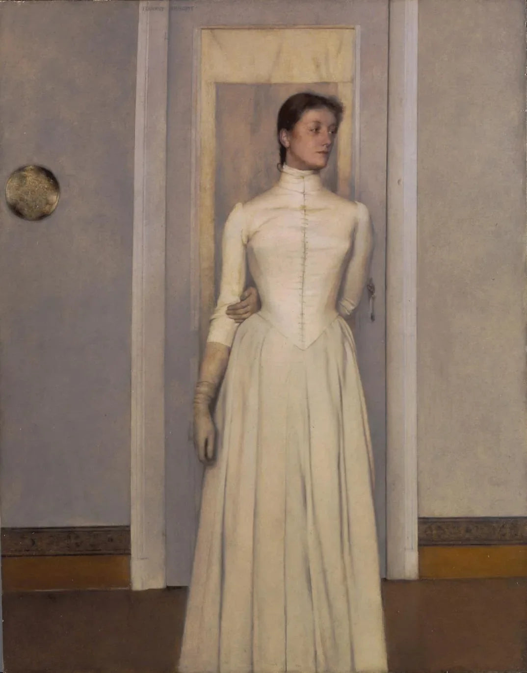Portrait de Marguerite - Fernand Khnopff image 1 tableau peint à l’huile sur toile