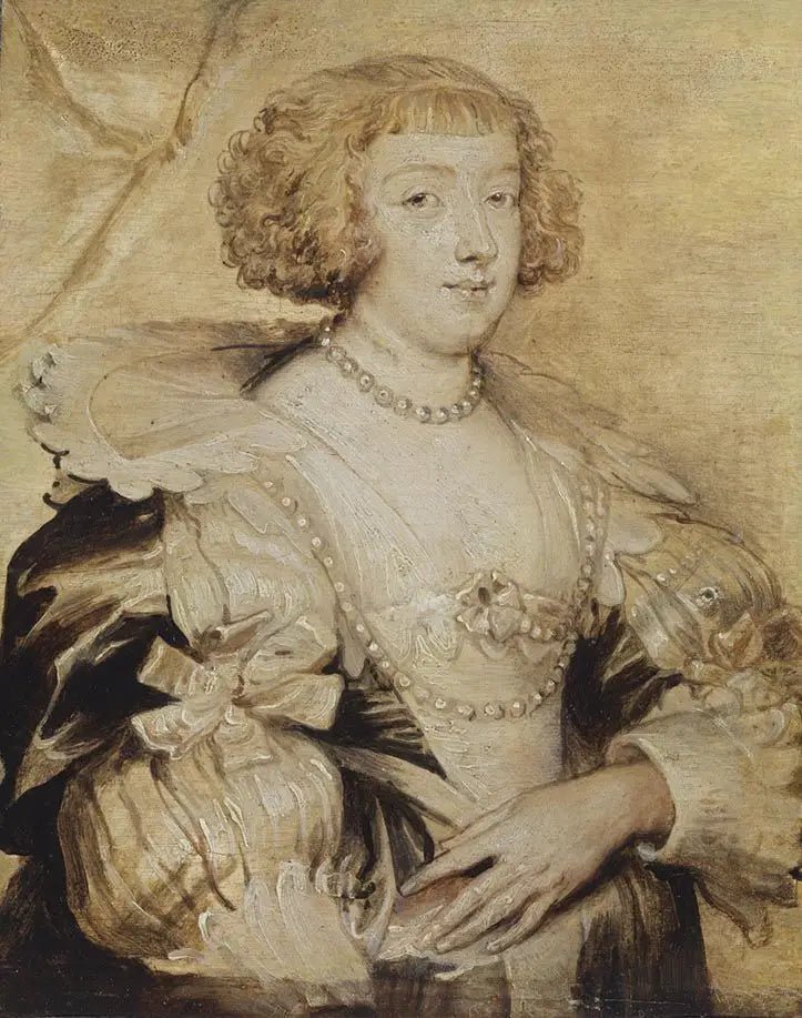 Portrait de Marguerite de Lorraine - Antoine van Dyck