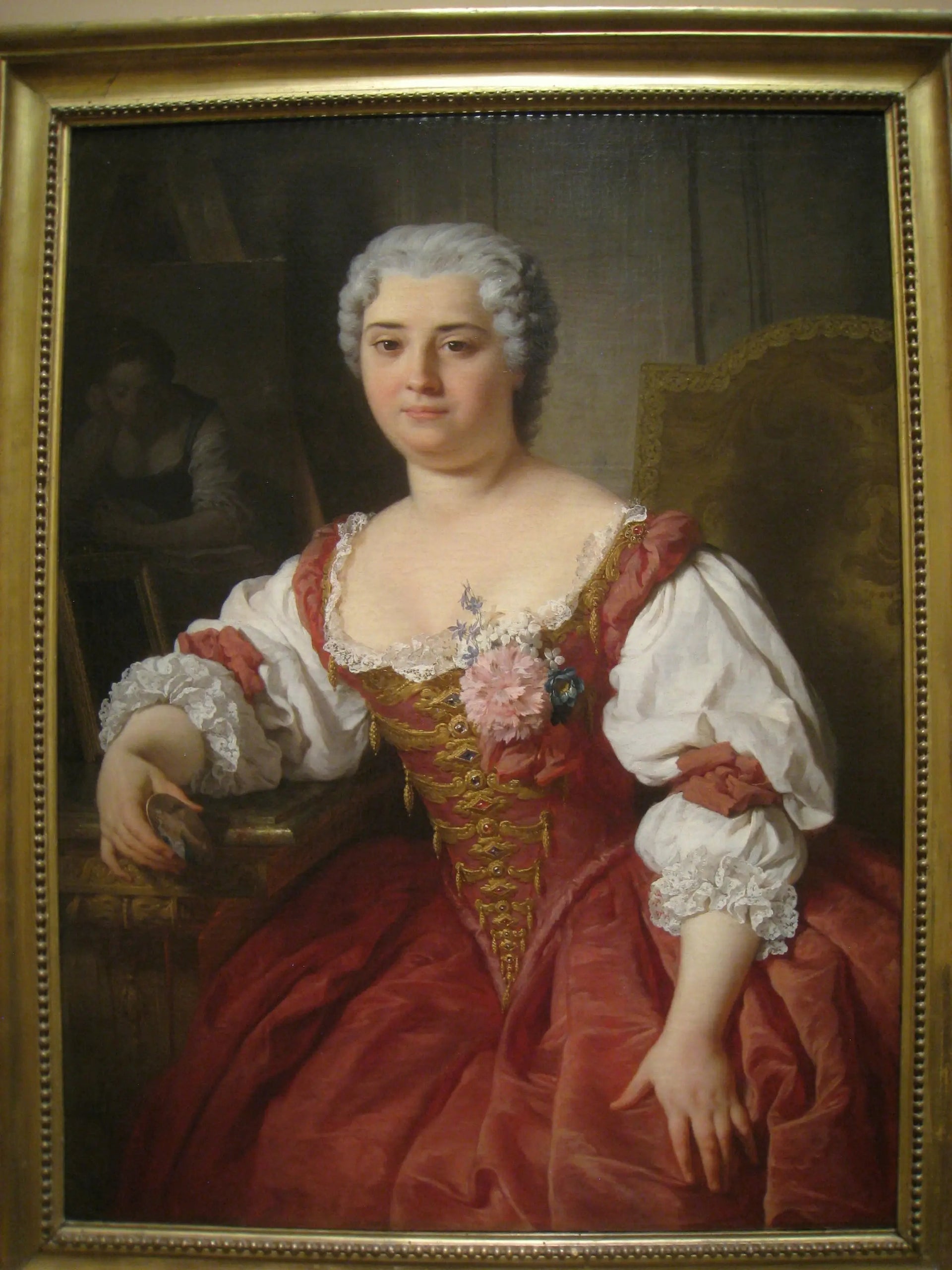 Portrait de Maria Felice Tibaldi - Pierre Subleyras image 1 copie peinte à la main à l’huile