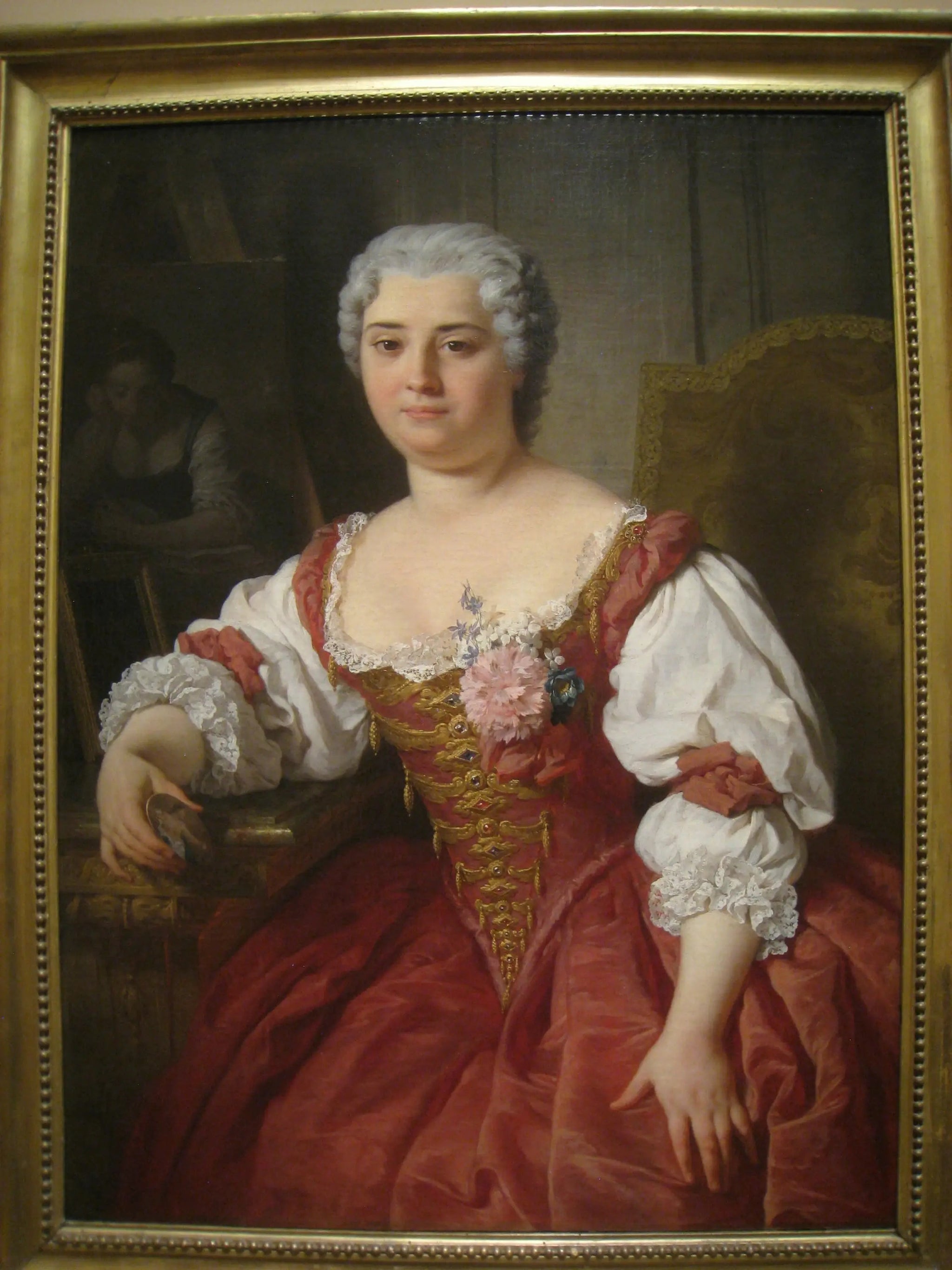 Portrait de Maria Felice Tibaldi - Pierre Subleyras image 1 copie peinte à la main à l’huile
