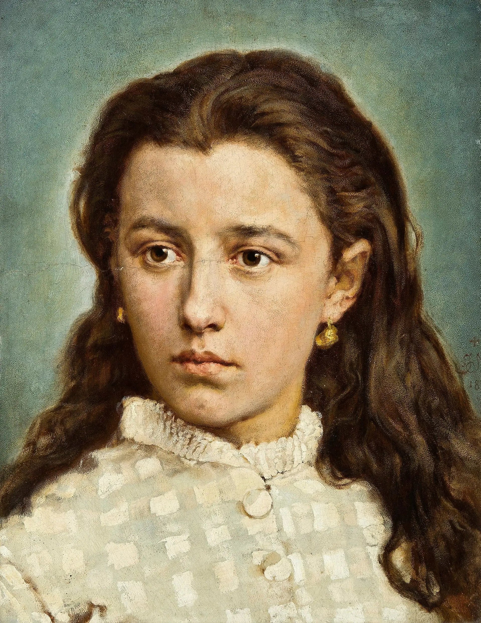 Portrait de Maria Levittoux - Jan Matejko image 1 copie peinte à la main à l’huile