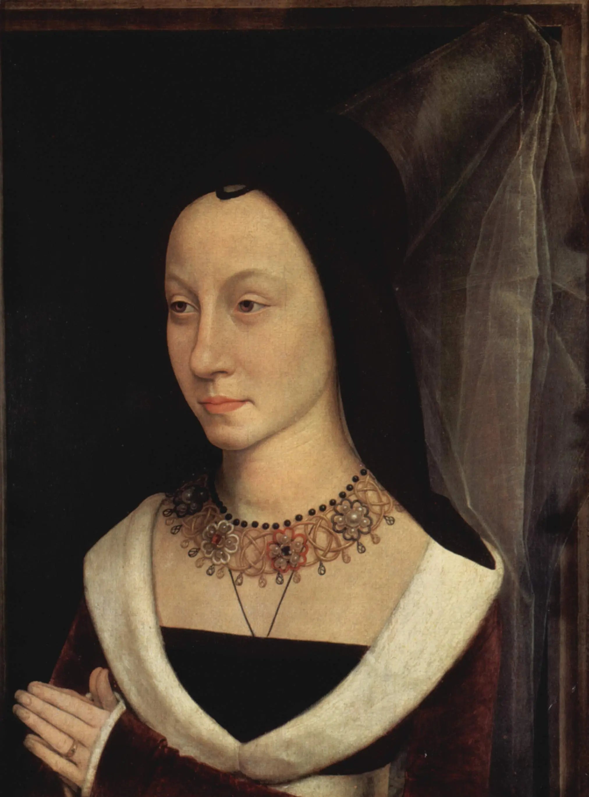 Portrait de Maria Portinari - Hans Memling image 1 reproduction réalisée par Alpha Reproduction