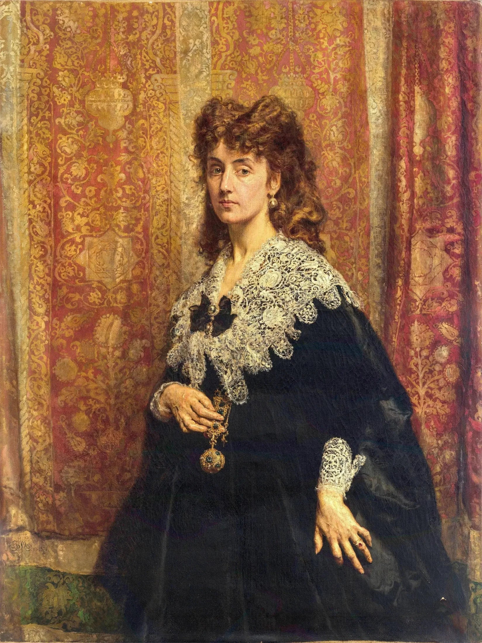 Portrait de Maria Pusłowska (1845-1926) - Jan Matejko image 1 tableau peint à l’huile sur toile
