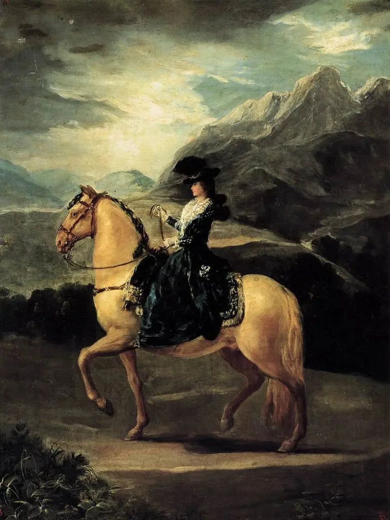 Portrait de María Teresa de Vallabriga à cheval - Francisco de Goya