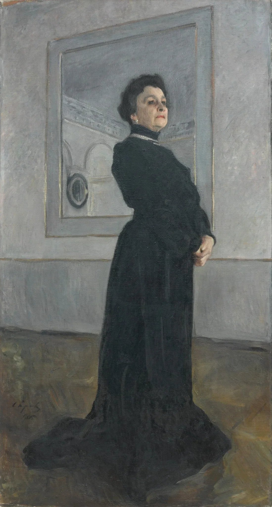 Portrait de Maria Yermolova - Valentin Serov image 1 tableau peint à l’huile sur toile
