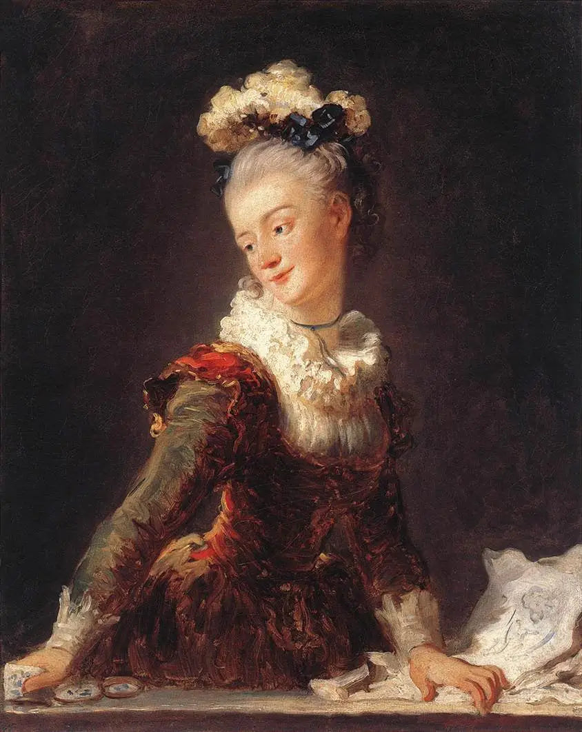 Portrait de Marie-Anne-Éléonore, comtesse de Grave (1730-1807) - Jean-Honoré Fragonard image 1 tableau peint à l’huile sur toile