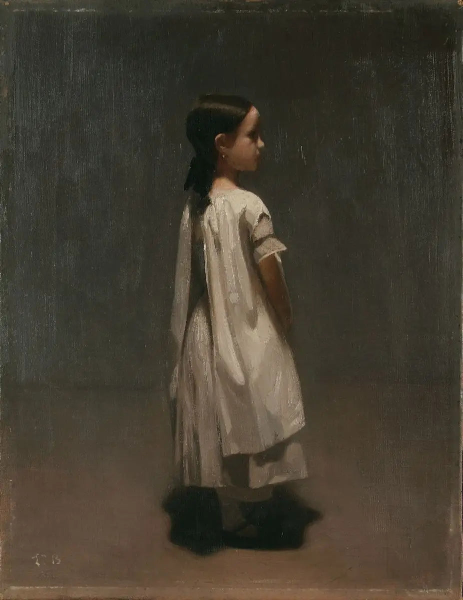 Portrait de Marie Bonnat, la sœur de l'artiste - Léon Bonnat image 1 copie de tableau peinte à la main