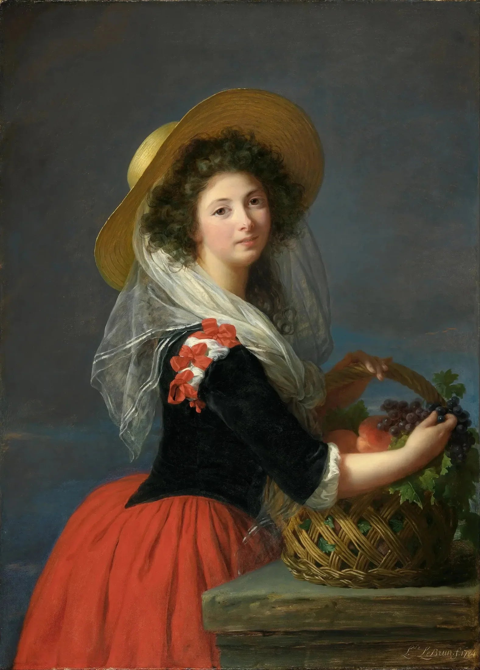 Portrait de Marie Gabrielle de Gramont, duchesse de Caderousse - Élisabeth Vigée Le Brun image 1 reproduction artisanale de tableau
