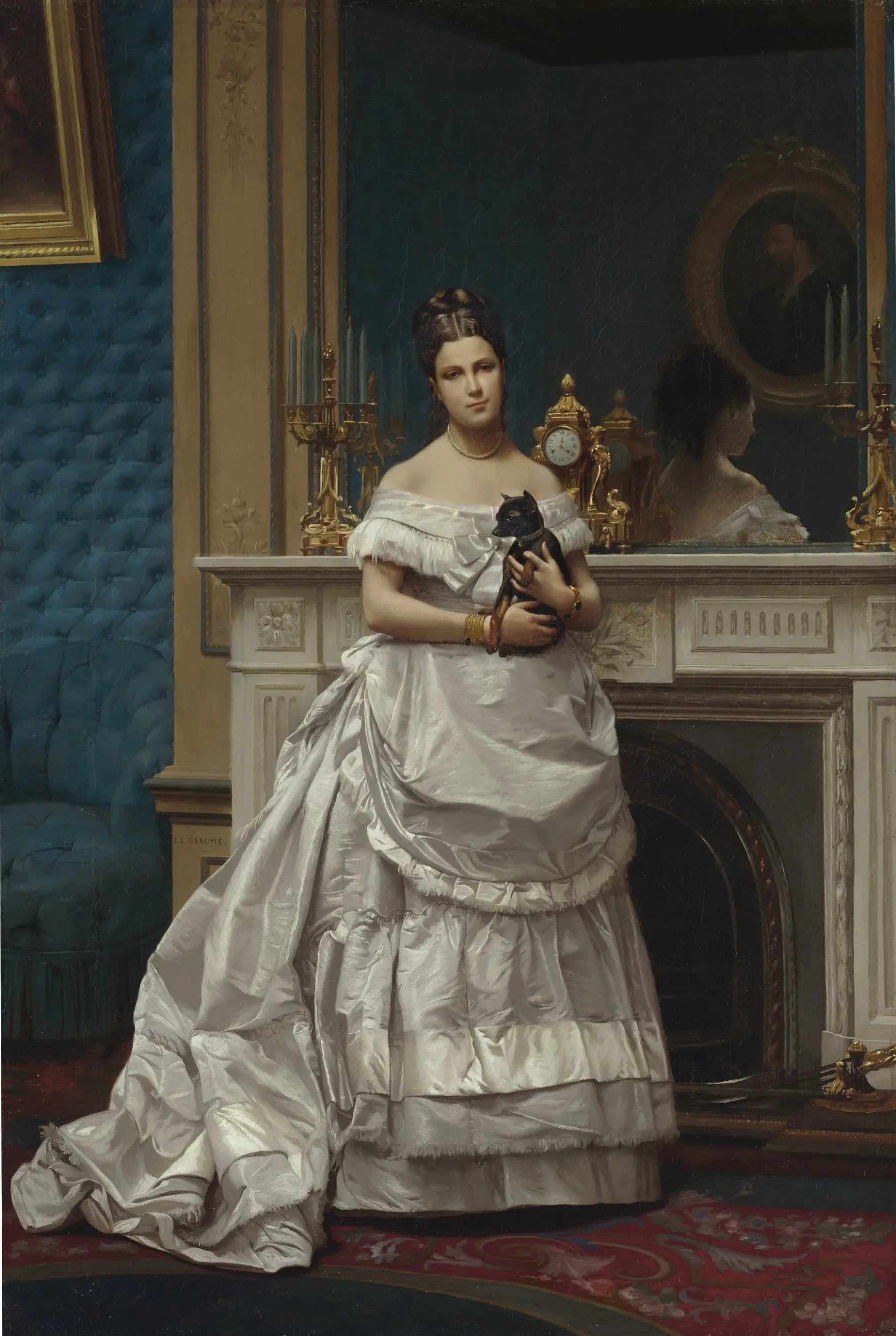 Portrait de Marie Gérôme - Jean-Léon Gérôme image 1 reproduction artisanale de tableau