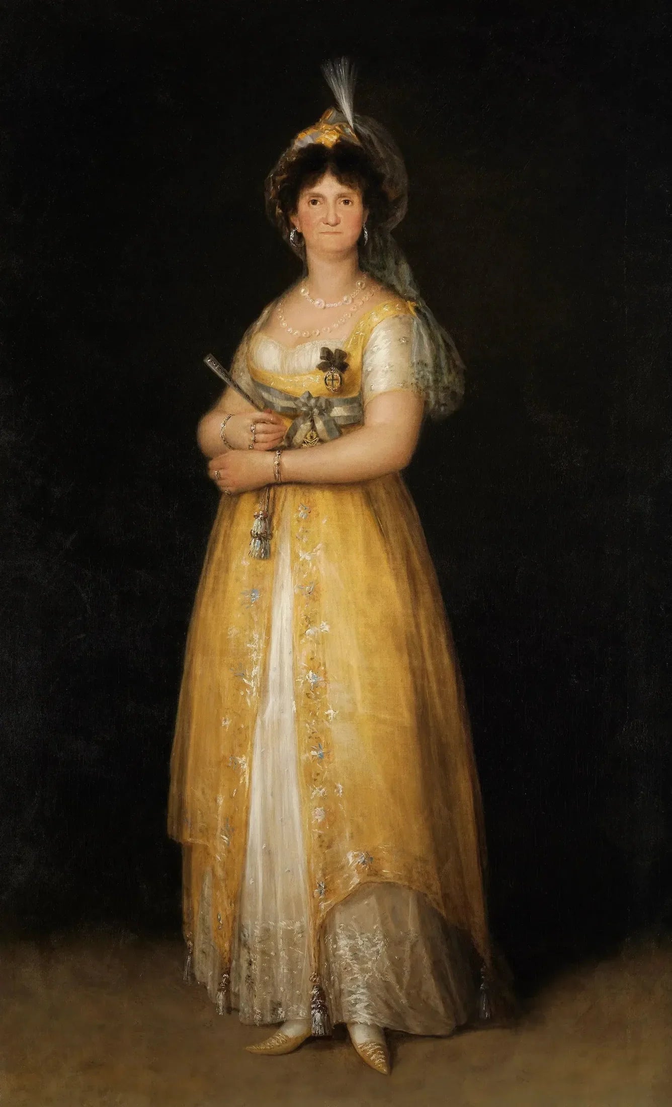 Portrait de Marie-Louise de Parme - Francisco de Goya image 1 copie de tableau peinte à la main