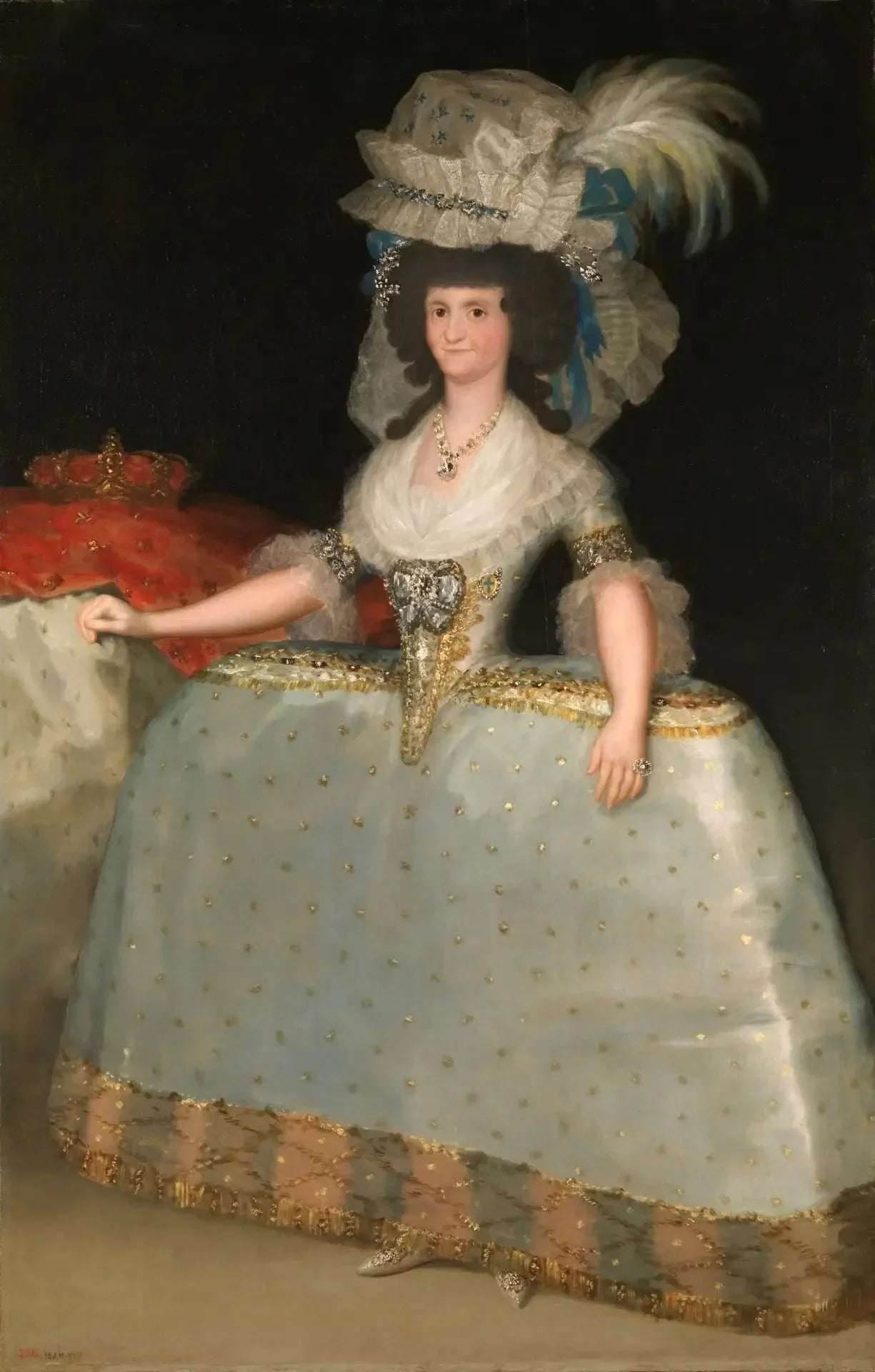 Portrait de Marie-Louise de Parme - Francisco de Goya image 1 tableau peint à l’huile sur toile