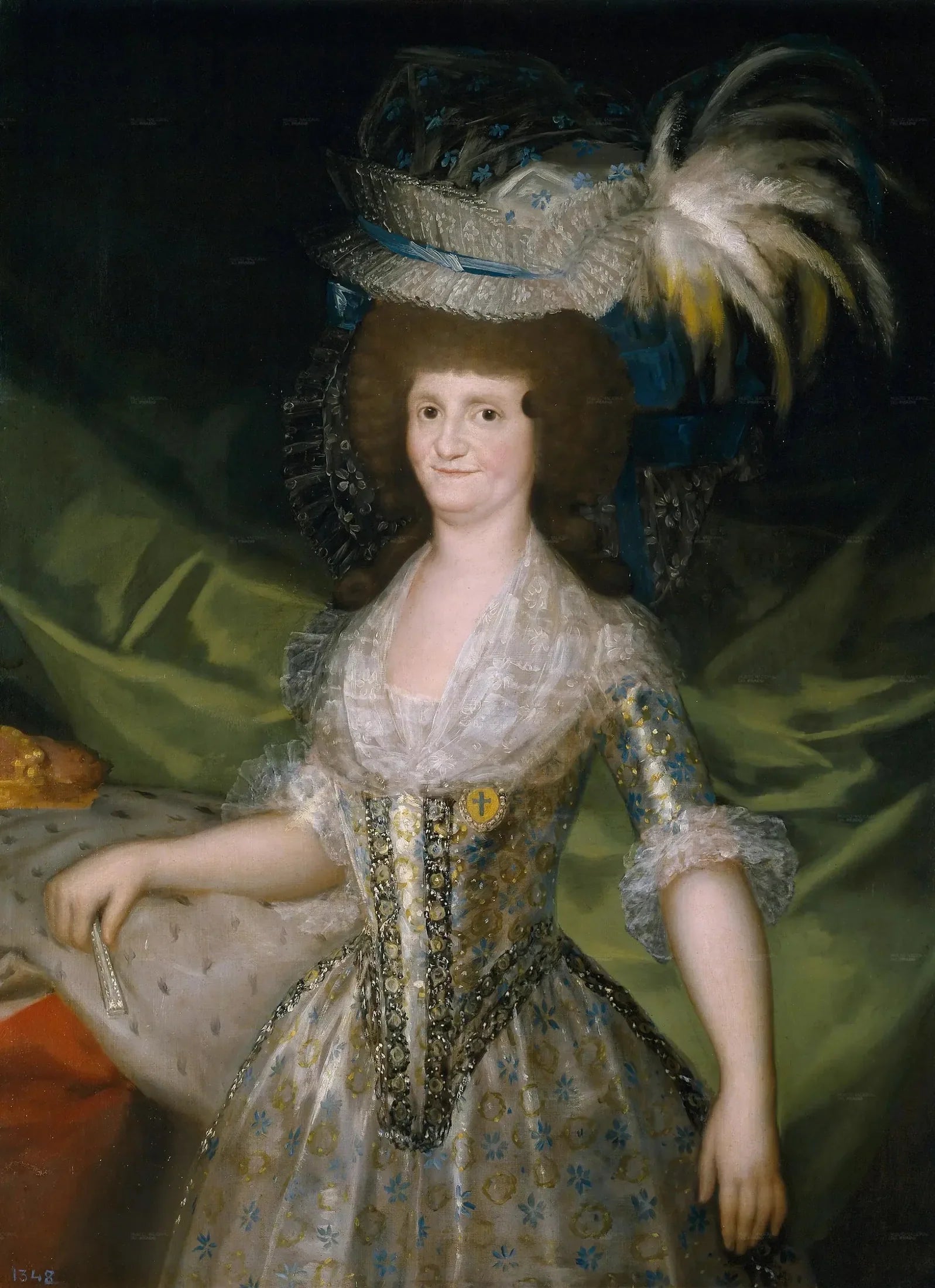Portrait de Marie-Louise de Parme, reine d'Espagne - Francisco de Goya image 1 reproduction artisanale de tableau