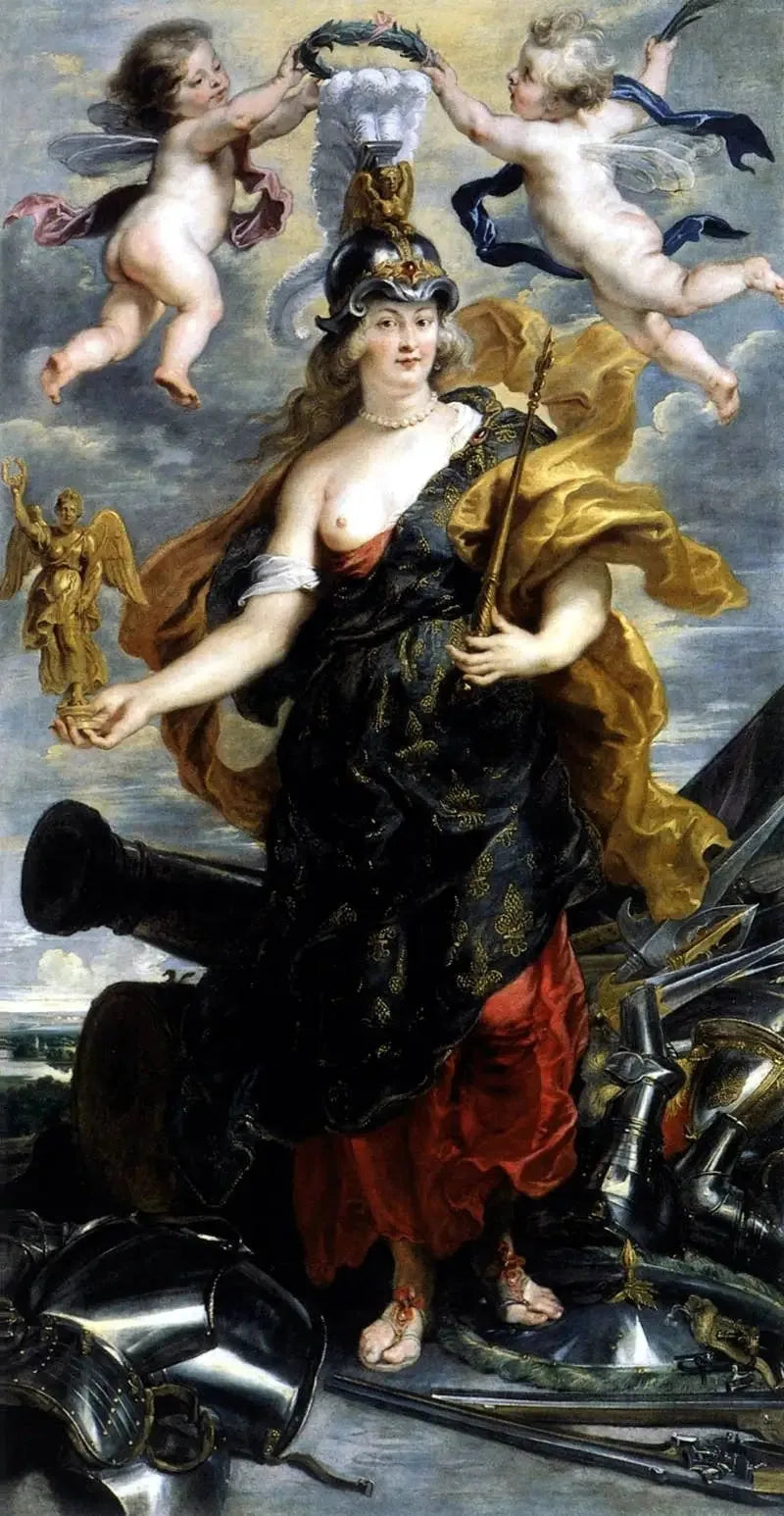 Portrait de Marie de Médicis à Bellone - Peter Paul Rubens image 1 reproduction de peinture à l’huile
